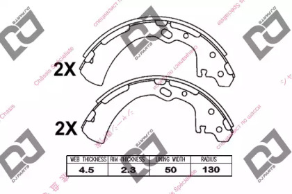 Комлект тормозных накладок DJ PARTS BS1010